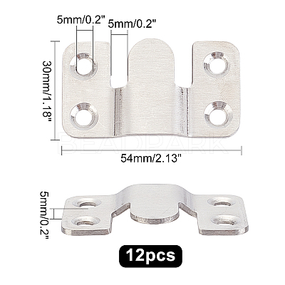 201 Stainless Steel Picture Hangers FIND-WH0040-06-1