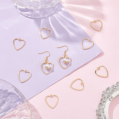 20Pcs Brass 2-Loop Link Pendants KK-BC0009-63-1