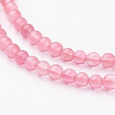 Cherry Quartz Glass Beads Strands Z0ND1011-1
