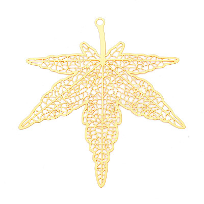 Brass Filigree Big Pendants KKC-T003-19G-1