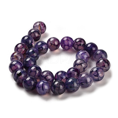 Natural Dragon Veins Agate Dyed Beads Strands G-H290-A01-02A-1