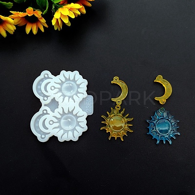 Moon & Sun DIY Silicone Pendant Molds SIMO-G002-07-1