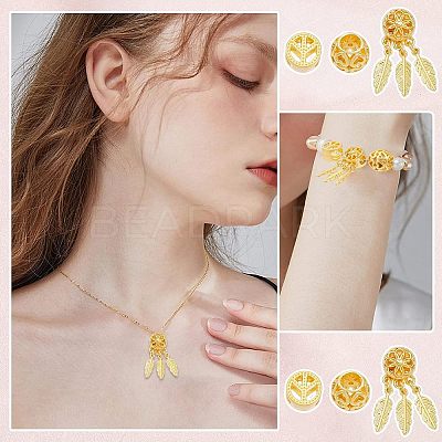 3 Style Alloy European Beads FIND-CA0006-17-1