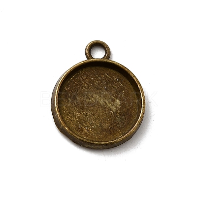 Tibetan Style Pendant Cabochon Settings TIBE-A23176-AB-FF-1