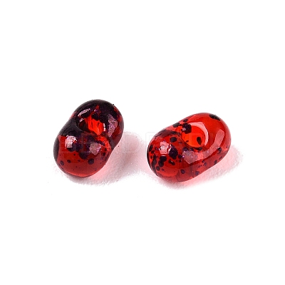 Picasso Spray Painted Glass Seed Beads SEED-T006-04-31-1