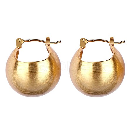 Alloy Thick Round Hoop Earrings for Women JE1012A-1