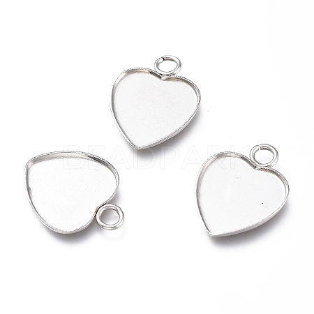 Non-Tarnish 304 Stainless Steel Pendant Cabochons Settings for Fashion Jewelry LS-X-STAS-M283-01P-A-1