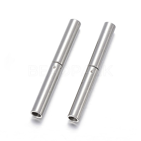 Non-Tarnish 304 Stainless Steel Bayonet Clasps LS-X-STAS-F108-12P-1.7mm-1
