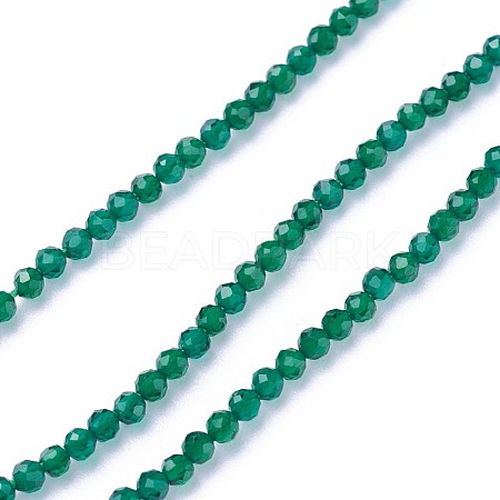 Faceted Glass Beads Strands G-F619-09C-2mm-1