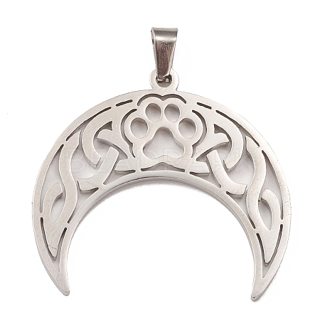 Non-Tarnish 304 Stainless Steel Hollow Pendants STAS-P321-04P-1