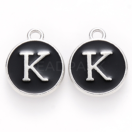 Platinum Plated Alloy Charms ENAM-S118-02K-P-1