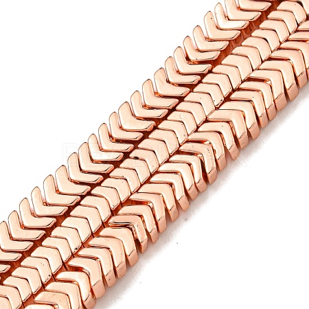 Electroplated Synthetic Non-Magnetic Hematite Beads Strands G-I360-W01-03-1