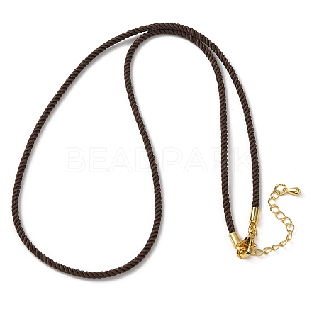 2MM Round Nylon Milan Cord Necklace Makings MAK-F038-C12-G-1