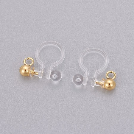 Transparent U Type Painless Prevent Allergy Resin Ear Clip X-KY-L005-02G-1