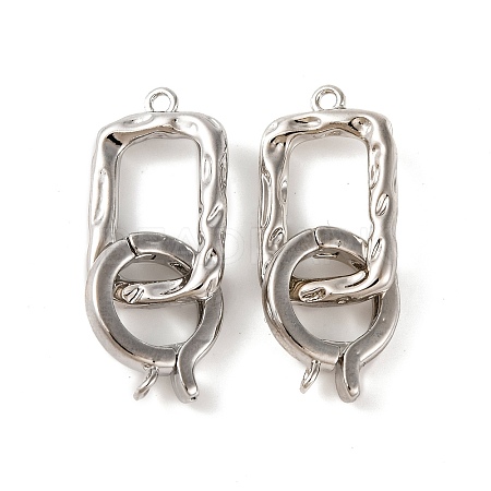 Brass Fold Over Clasps KK-U016-09P-1