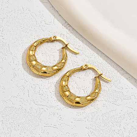 Stainless Steel Hoop Earring for Women NW7881-1-1