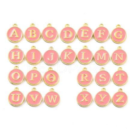 Initial Letter A~Z Alphabet Enamel Charms ENAM-Q437-14-1