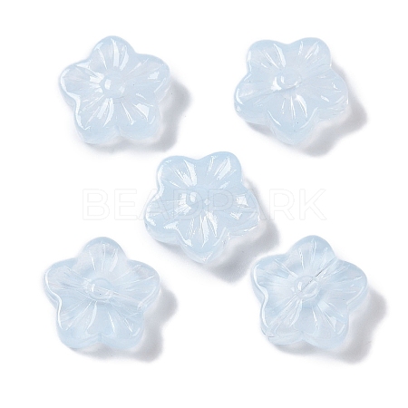 Baking Paint Glass Beads GLAA-S202-06G-1