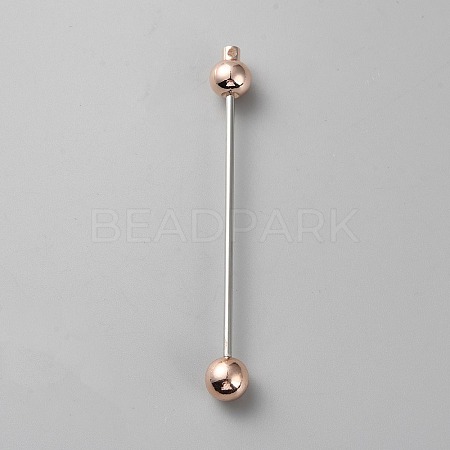 Alloy Bar Beadable Keychain for Jewelry Making DIY Crafts KEYC-WH0046-03KCG-1