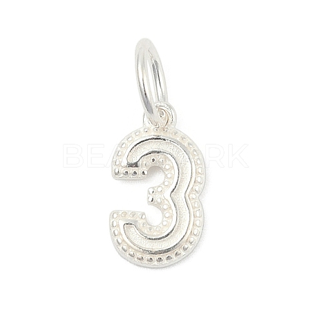 Number Series 925 Sterling Silver Charms LS-STER-Q002-01D-1