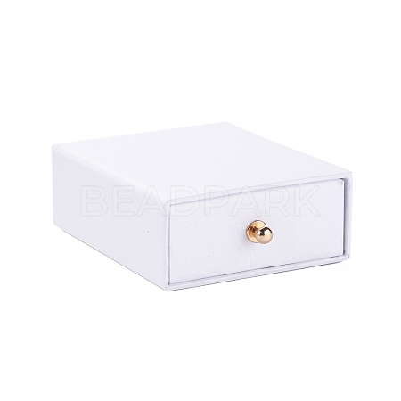 Rectangle Paper Drawer Jewelry Set Box CON-C011-02G-1