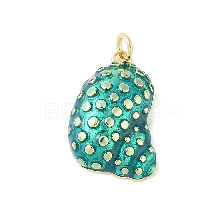 Brass Enamel Pendants KK-B148-01G-02-1