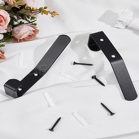 Iron Ski Board Wall Mounted Hooks AJEW-WH0609-082EB-1