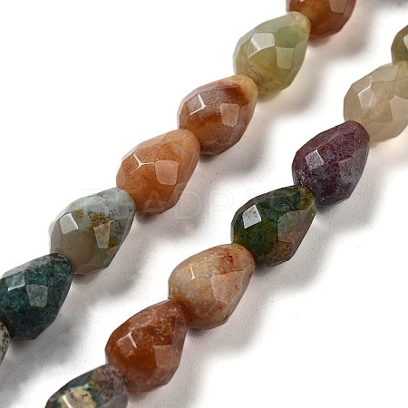 Natural Indian Agate Beads Strands G-P520-B22-01-1
