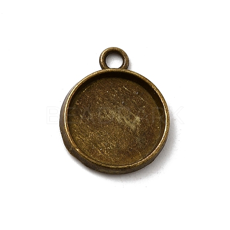 Tibetan Style Pendant Cabochon Settings TIBE-A23176-AB-FF-1