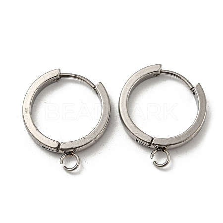 201 Stainless Steel Huggie Hoop Earrings Findings STAS-A167-01O-P-1