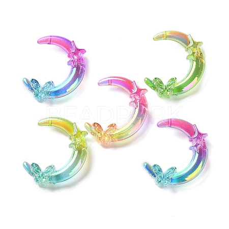 Transparent UV Plating Acrylic Beads X-PACR-D288-27-1