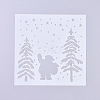 Christmas Theme Plastic Reusable Drawing Painting Stencils Templates DIY-G027-E01-1