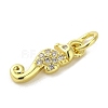 Real 18K Gold Plated Brass Pave Cubic Zirconia Pendants KK-M283-12B-01-2