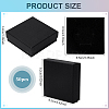 Cardboard Paper Earrings and Rings Storage Boxes CBOX-WH0015-001A-2