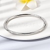 304 Stainless Steel Micro Pave Cubic Zirconia Hinged Bangles for Women BJEW-D408-30P-4