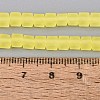 Transparent Frosted Glass Beads Strands GLAA-N072-01A-A20-4