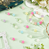 60Pcs Flocking Opaque Acrylic Beads MACR-SC0002-37-4