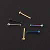 304 Stainless Steel Round Ball Nose Bone Rings WG2C4E4-06-1