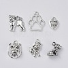 Tibetan Style Alloy Puppy Pendants TIBEP-X0185-78-2