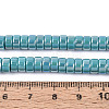 AB Color Plated Opaque Glass Beads Strands LS-GLAA-T026-3x6mm-P08-4