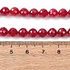 Lab Grown Red Corundum Beads Strands G-Z123-A01-6mm-5