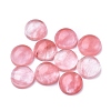 Cherry Quartz Glass Cabochons G-P393-R59-10MM-1