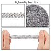 Metallic Centipede Braid Lace Trimming OCOR-WH0058-02P-3