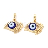 Brass Micro Pave Cubic Zirconia Pendants ZIRC-F136-09G-07-2