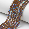 Electroplate Glass Beads Strands EGLA-A034-T4mm-I05-1