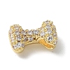 Brass Micro Pave Cubic Zirconia Beads X-KK-P290-61G-I-2