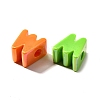 UV Plating Opaque Acrylic European Beads SACR-Z007-01W-2