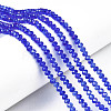 Electroplate Glass Beads Strands EGLA-A034-T8mm-B27-1