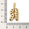 Brass Micro Pave Cubic Zirconia Pendants KK-E061-03G-18-3