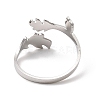 Non-Tarnish 304 Stainless Steel Open Cuff Rings RJEW-Q808-02B-P-3